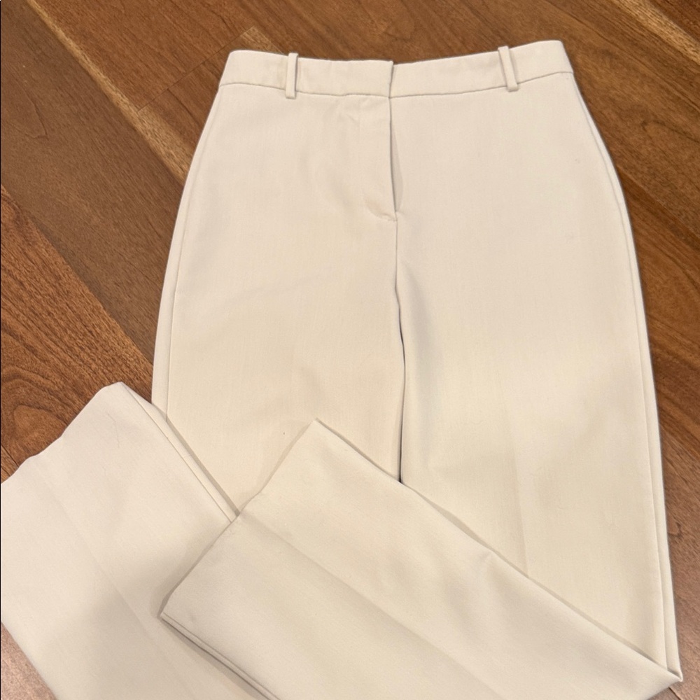 Zara Cream Straight Leg Women's Pants